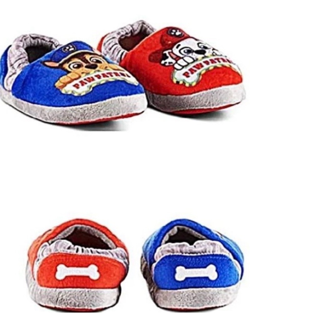 Paw Patrol Toddler Plush Slippers House Shoes + Night Light sz Medium (7/8) NWT